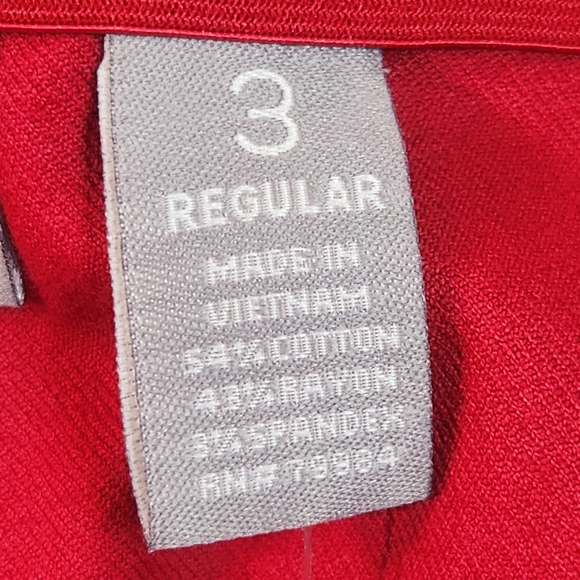 Chico's So Slimming Slim Leg 5 Pocket Red Pants - Picture 10 of 15